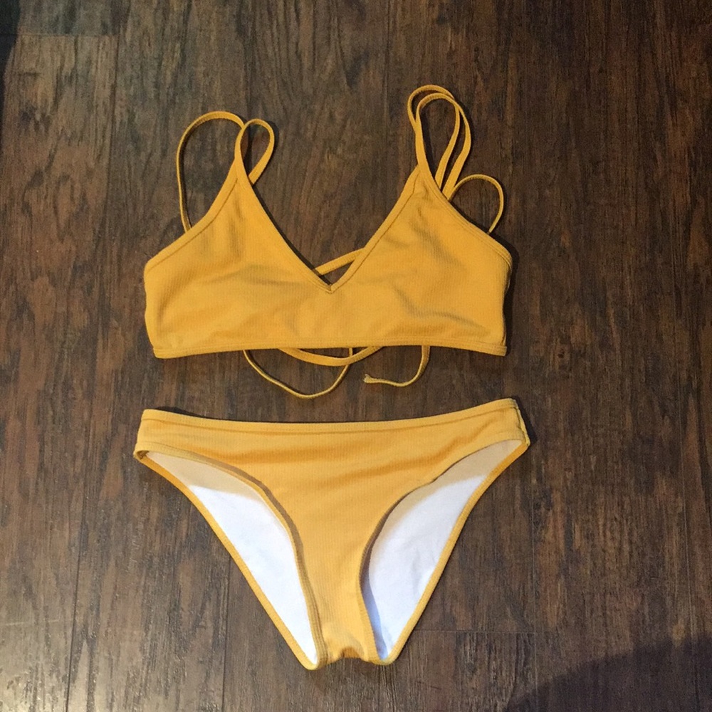 Yellow bikini